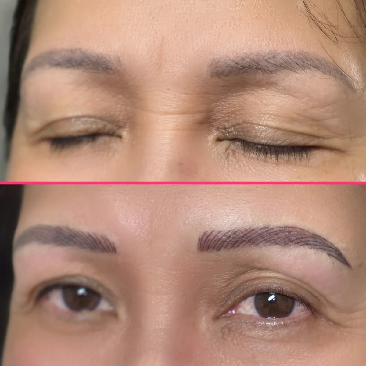 Nano Brows before and after result 2