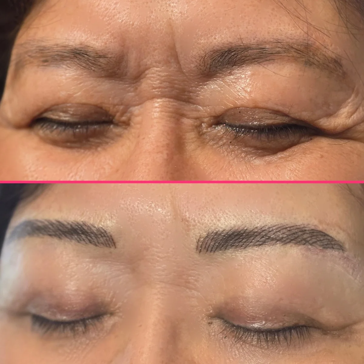 Nano Brows before and after result 7